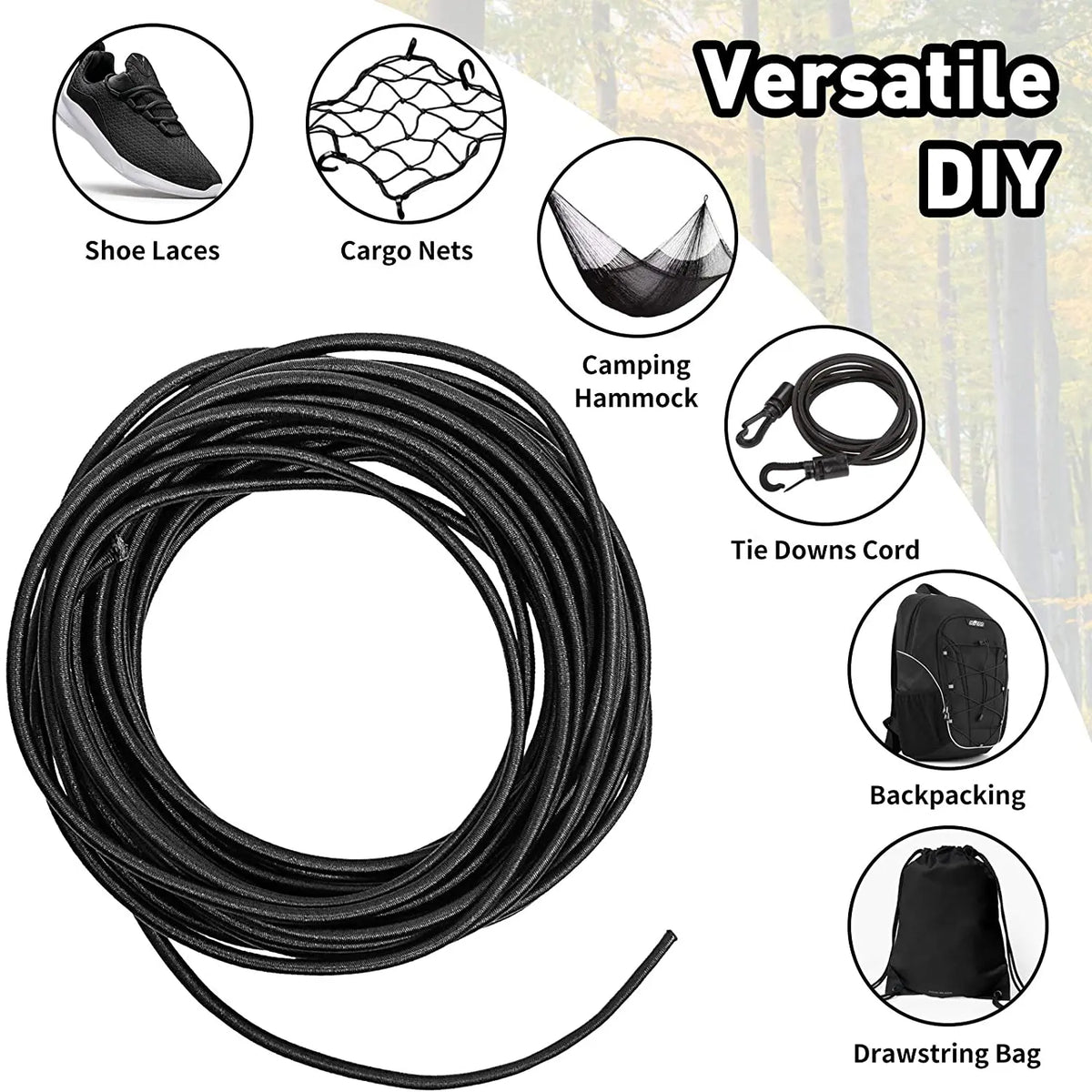 Corde élastique solide 1/2/3/4/5MM, blanc/noir, corde élastique de haute qualité, bande en caoutchouc, artisanat de couture pour vêtements, bricolage, accessoire de couture