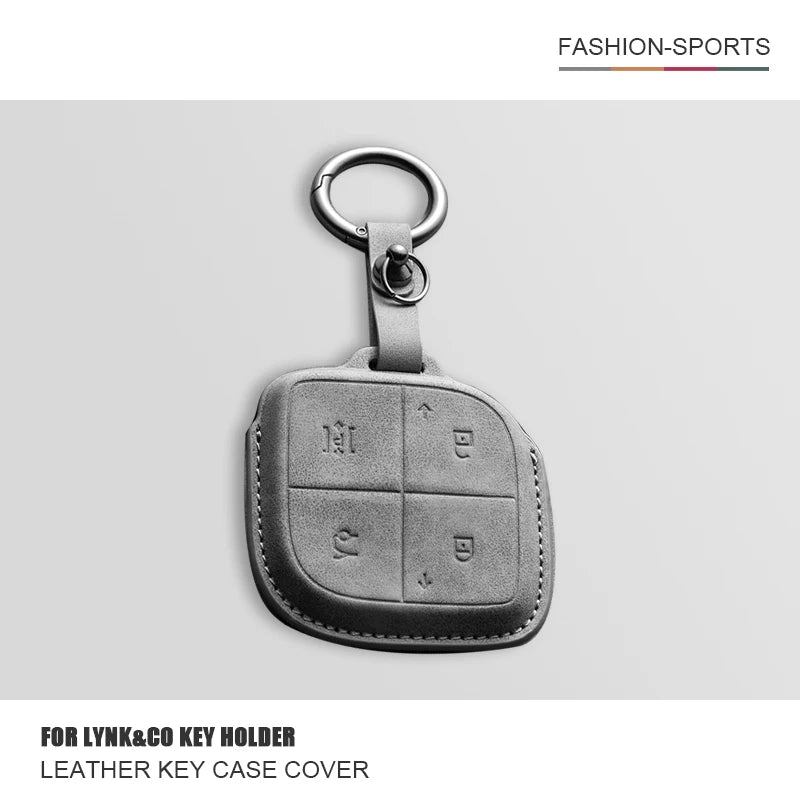 Convient pour LYNK & CO 08 2022 2023 2024 housse de clé télécommande intelligente de voiture en cuir coque de Protection de clé de voiture accessoires de décoration
