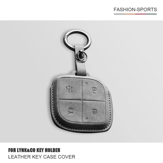 Convient pour LYNK & CO 08 2022 2023 2024 housse de clé télécommande intelligente de voiture en cuir coque de Protection de clé de voiture accessoires de décoration