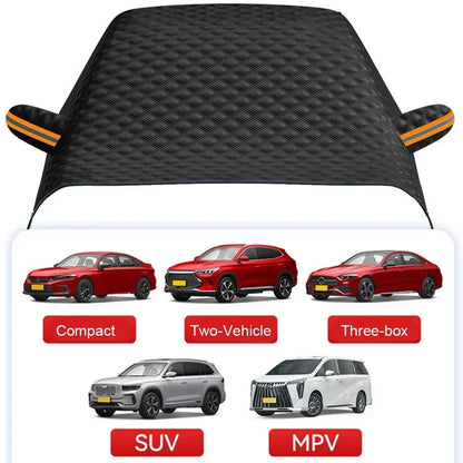 Couverture de pare-brise de voiture, 1 à 2 pièces, pare-soleil magnétique épais pour neige, demi-couvercle anti-gel, protection en verre, accessoires automobiles