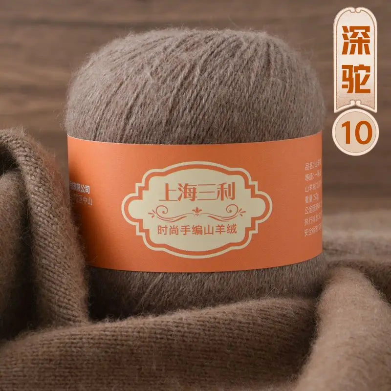 Fil de cachemire mongol chaud 100 g/ensemble, 3 plis, pour pull, gants, Crochet, écharpe à tricoter, fil de laine, doux pour la peau, uni, 100%