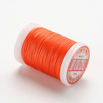 hilo elástico costura fil ciré accessoires cuir artisanat fil à coudre fil ciré rond cordon en Polyester cordon enduit de cire cordes