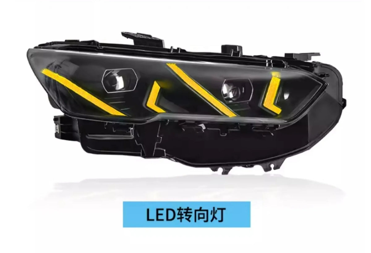 مصباح أمامي LED للسيارة لسيارة BYD Song Pro 19-24 RGB ملون ضوء نهاري DRL مصباح أمامي كشافات ضوء منخفض إشارة انعطاف