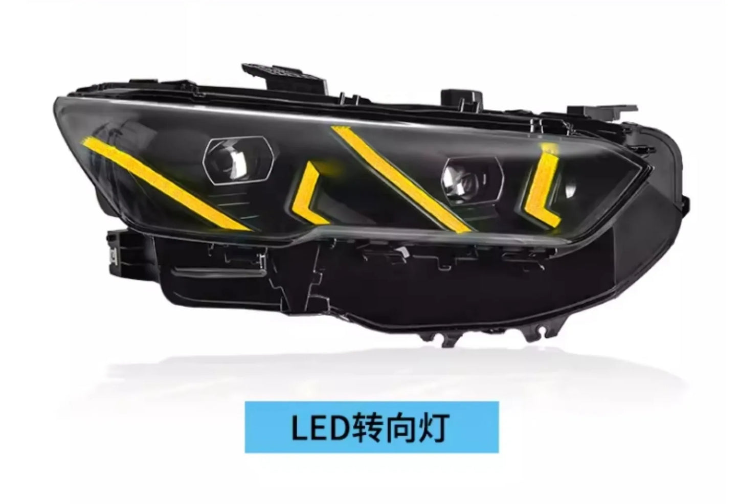 مصباح أمامي LED للسيارة لسيارة BYD Song Pro 19-24 RGB ملون ضوء نهاري DRL مصباح أمامي كشافات ضوء منخفض إشارة انعطاف