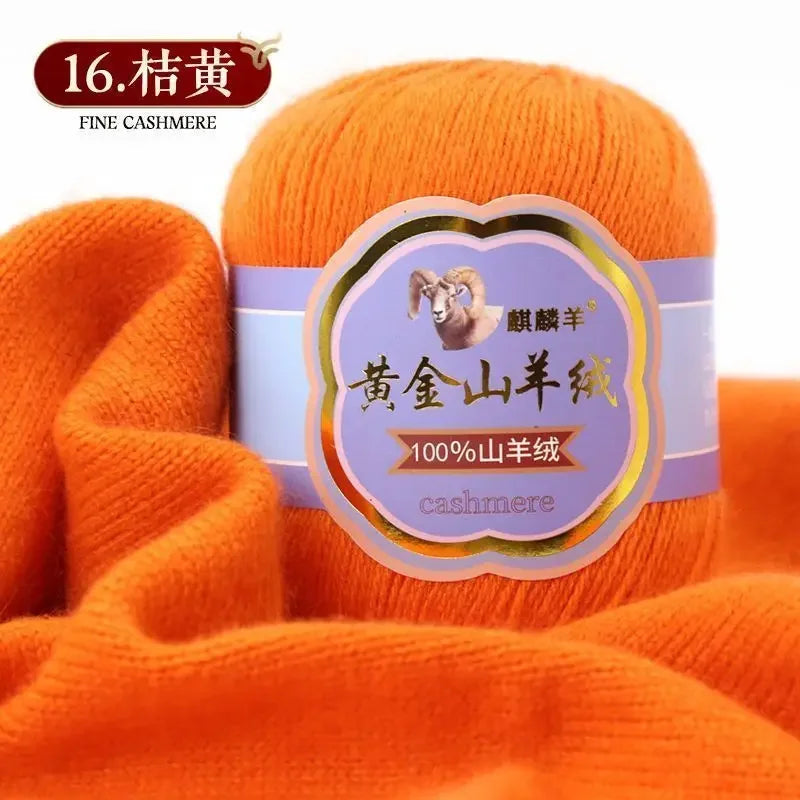 Fil de laine 100 cachemire pour optique moyenne ogo, écharpe, chaussettes, glafraîchement, chaud, 3 plis, crochet, doux pour la peau, 100% g/ensemble