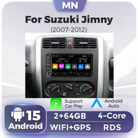 2026 nouveau Android 15 autoradio sans fil Carplay écran pour Suzuki Jimny 2007-2015 GPS Navigation Wifi RDS Auto lecteur multimédia