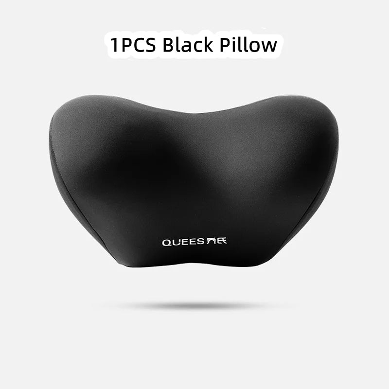 High Quality Universal Car Headrest Cushion Car Seat Neck Pillow Perforated Leather Breathable Lumbar Support Car Pillow