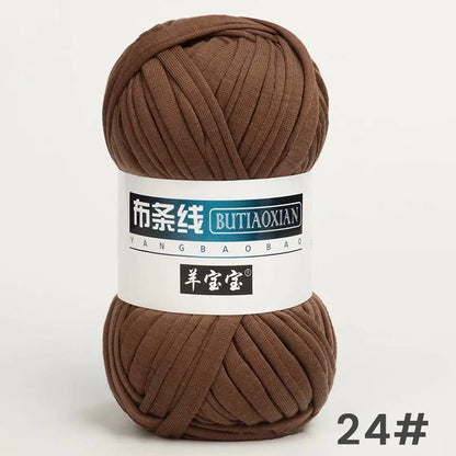 Fil épais de 100g, tissu coloré Super doux, bande de fil pour tricoter à la main, sac tissé, panier de tapis, matériel tricoté à la main, bricolage