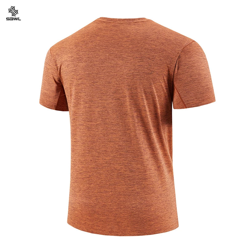 SBWL 2025 nouvel été haute qualité sports de plein air et fitness intérieur T-shirt à séchage rapide, mode et décontracté à manches courtes hauts