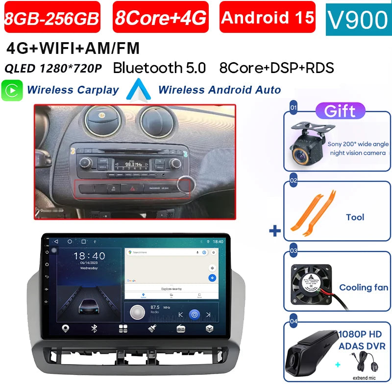 Écran tactile QLED de Navigation GPS pour Seat Ibiza 2012 – 2015, Android Auto Radio, lecteur vidéo multimédia de voiture, 5G, WIFI, BT, sans DVD 2din