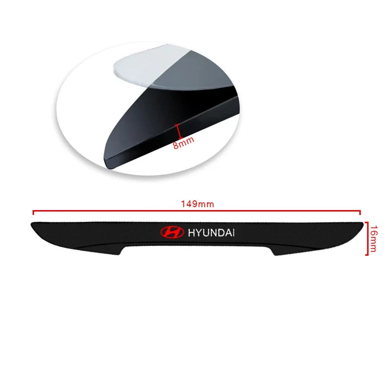 Autocollants de barre Anti-collision pour bord de porte de voiture, bande de Protection en Silicone pour Hyundai I30 Veloster Kona I10 I35 Elantra Santa Fe, 4 pièces
