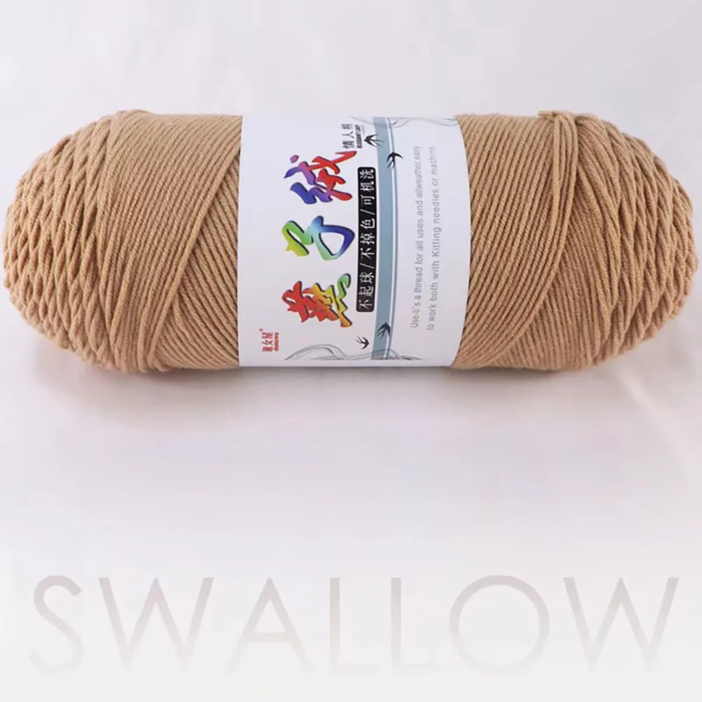 Fil de Laine Ogo Tissé à la Main pour Chandails, Écharpes, Crochet, Beurre, Lait, Fait à la Main, Grill, 200g par Pièce