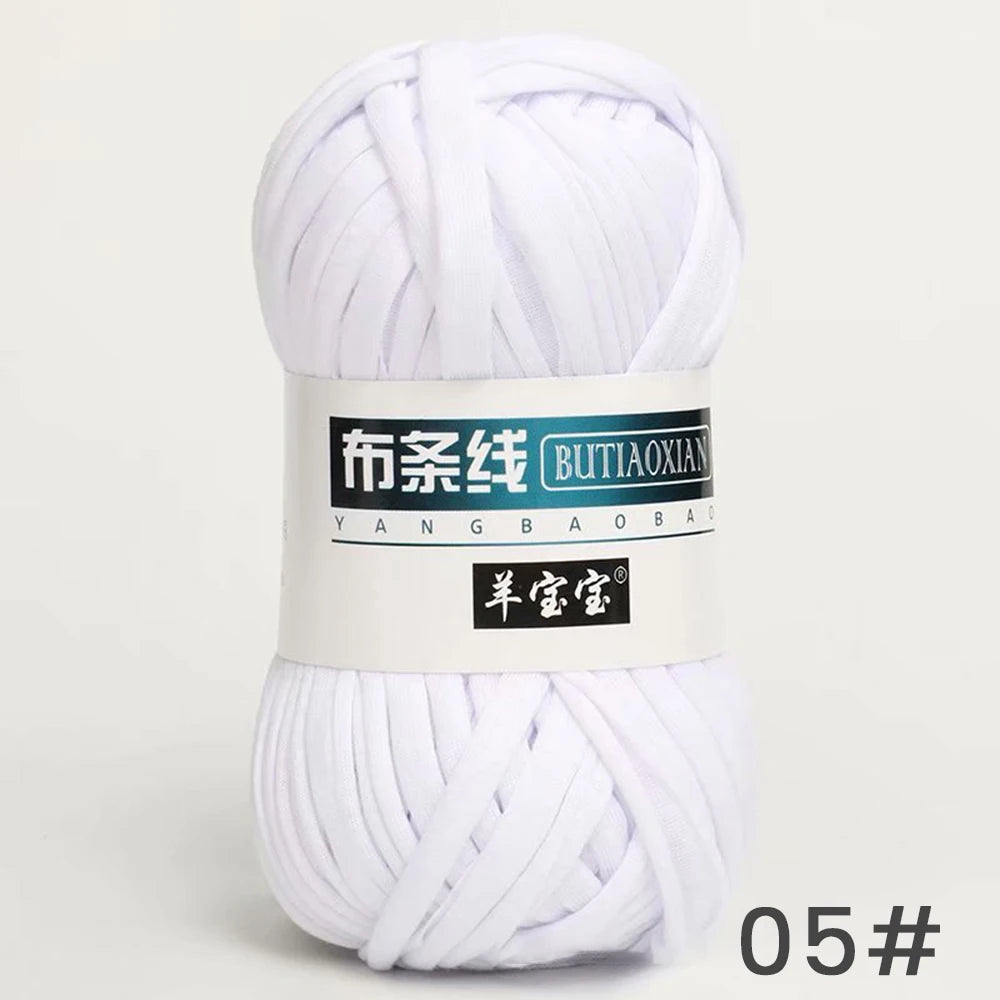 Fil épais de 100g, tissu coloré Super doux, bande de fil pour tricoter à la main, sac tissé, panier de tapis, matériel tricoté à la main, bricolage