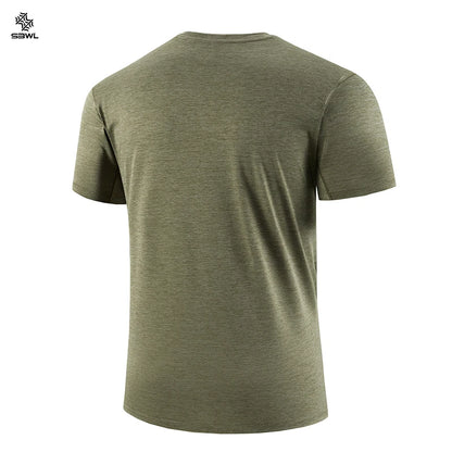 SBWL 2025 nouvel été haute qualité sports de plein air et fitness intérieur T-shirt à séchage rapide, mode et décontracté à manches courtes hauts