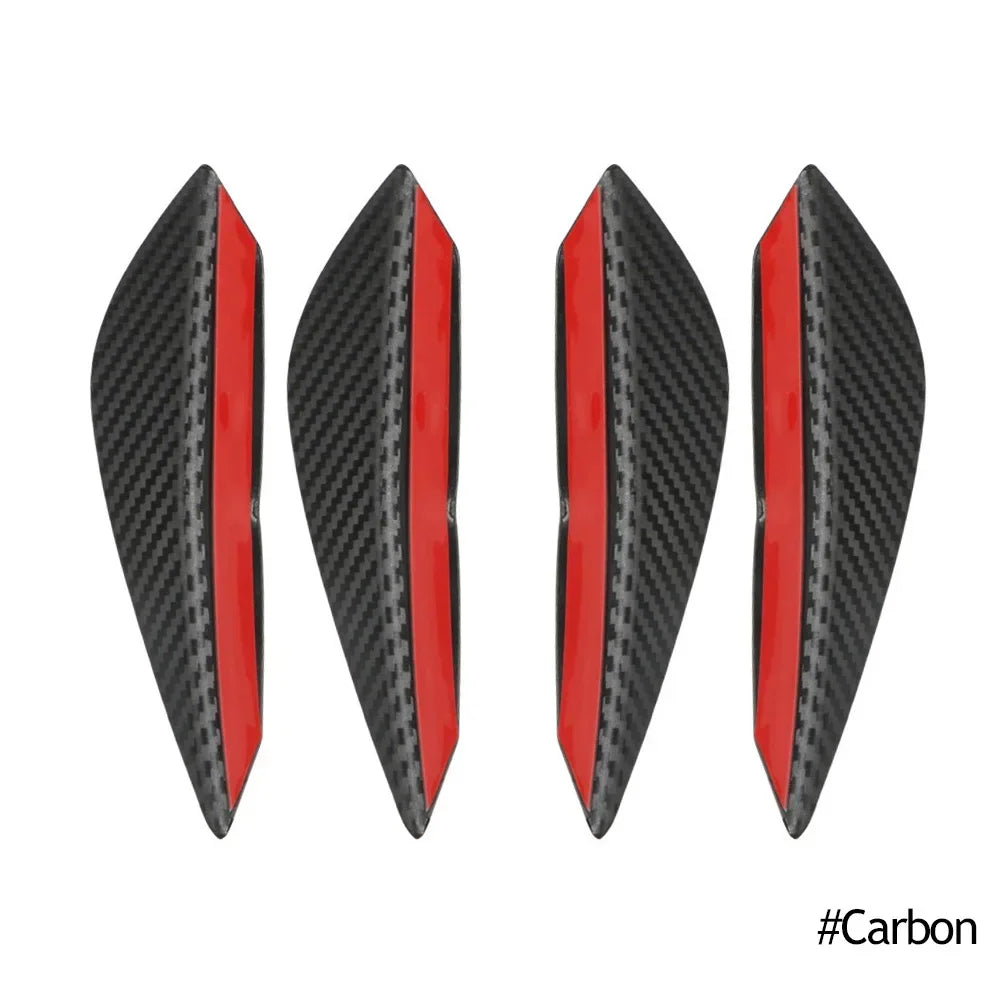 4/6 pièces voiture pare-chocs avant lèvre décoration diffuseur séparateur ailerons corps Spoiler Canards Valence menton voiture Tuning Canard décor