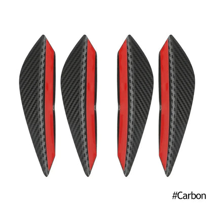 4/6 pièces voiture pare-chocs avant lèvre décoration diffuseur séparateur ailerons corps Spoiler Canards Valence menton voiture Tuning Canard décor