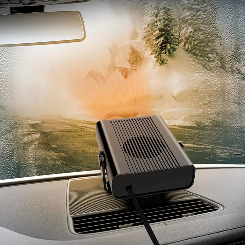 Chauffage de voiture, chauffage de voiture Portable 12V qui branchez-vous en allume-cigare chauffage de voiture électrique dégivreur chauffage rapide dégivrage désembueur