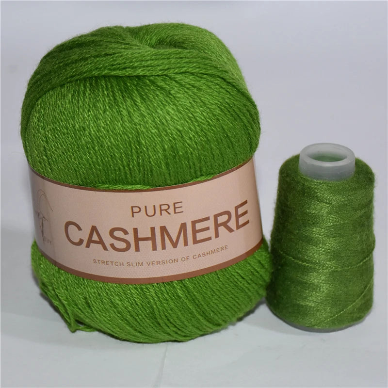 Fil de cachemire pour un crochet 3 plis peigné pur mongol chaud doux tissage flou tricot fil à main en cachemire 5 pièces