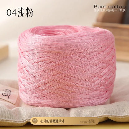 Fil de coton de bambou 100g pour tricoter le fil de coton, ligne Croche, tissu en soie de styliste, frais en été, fil pour bébé tricoté