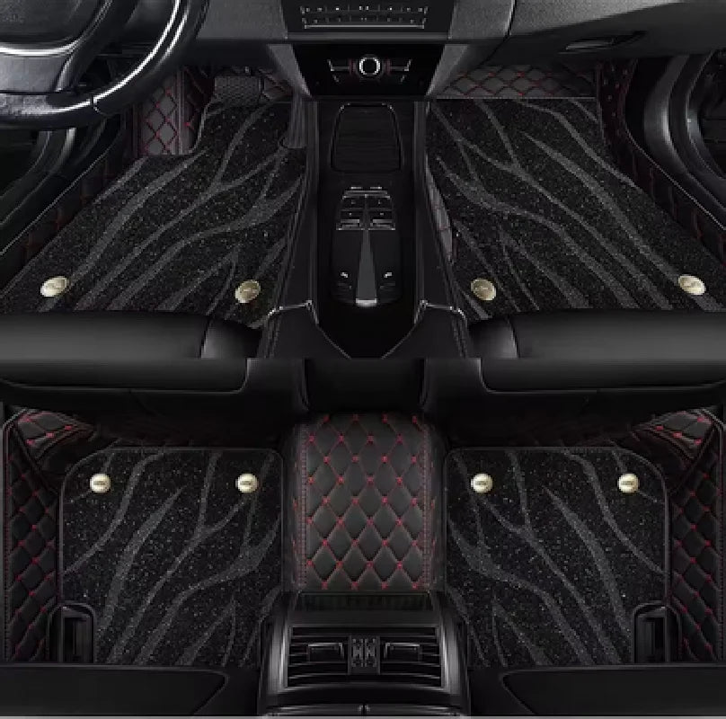 Tapis de sol de voiture Double couche personnalisé, pour Audi A6 Avant Allroad, accessoires de tapis automobile, pièces intérieures