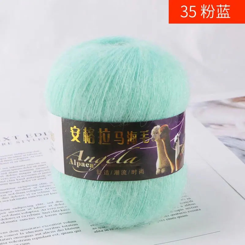 Fil de laine Mohair d'alpaga en peluche pour fil à tricoter, écharpe de pull 40 grammes/boule, fils épais de Lanas doux et chaud gonflés