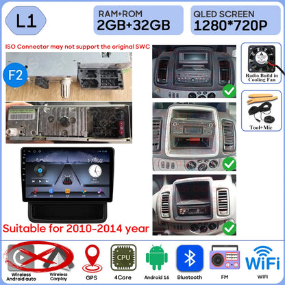 Autoradio Android 16 pour Renault Trafic 2 pour Opel Vivaro A pour Nissan primastar 2001 - 2014 GPS Navigation Carplay Android Auto