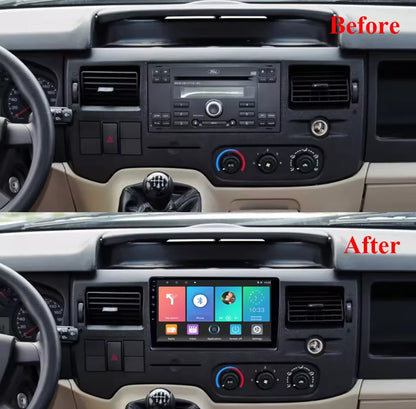 Autoradio multimédia vidéo avec navigation GPS Android16 CarPlay sans fil pour Ford New Transit 2009-2019 Focus 2005-2010