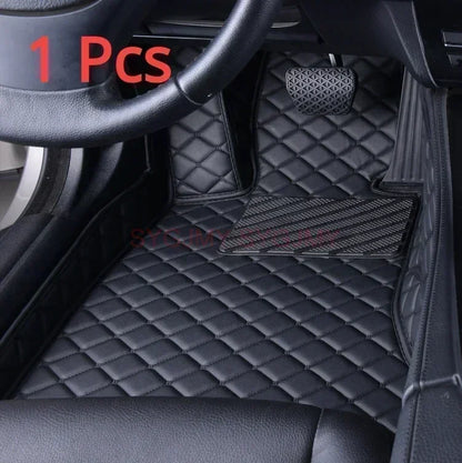 Tapis de Sol de Voiture 3D Personnalisé en Cuir Artificiel, Accessoires d'Nikpour KIT 2008, 2014, 2019, 3008, 4008, 2017-2023
