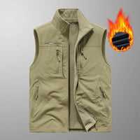 Gilet en polaire d'extérieur pour hommes, pull en polaire brossé, veste épaisse, vêtements Double face, automne et hiver 2025