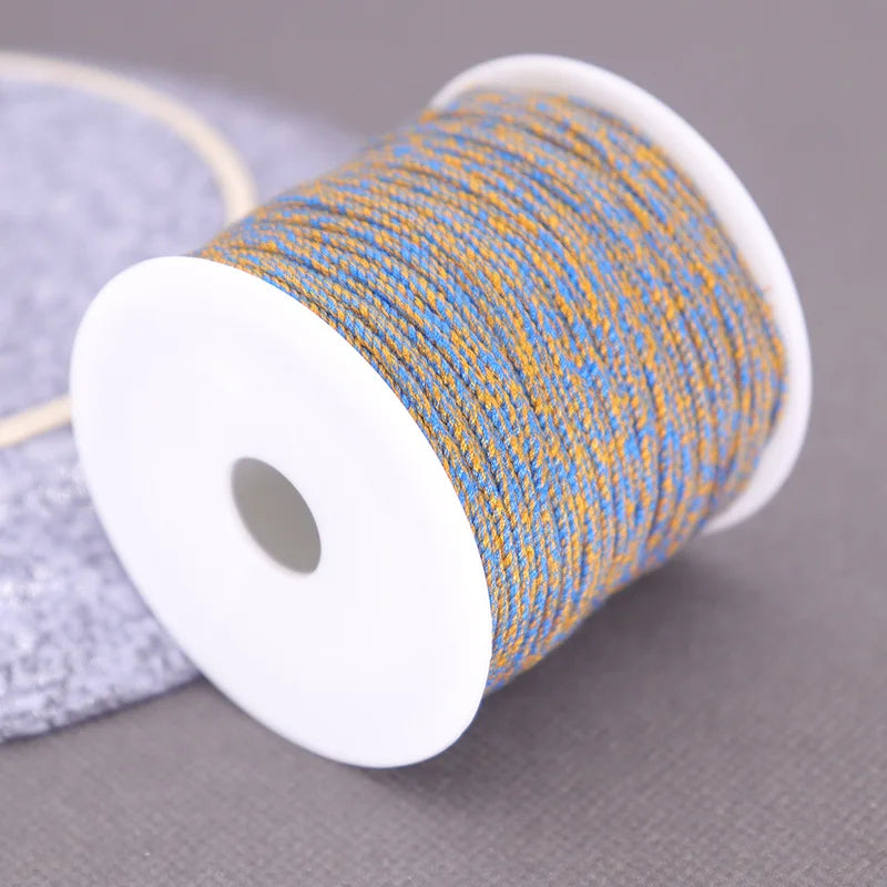 Corde de coton pour macramé, ficelle, ficelle, fil, artisanat, couture, tentures murales faites à la main, bohème, fête de mariage, décoration d'intérieur, 1.2mm, 37m