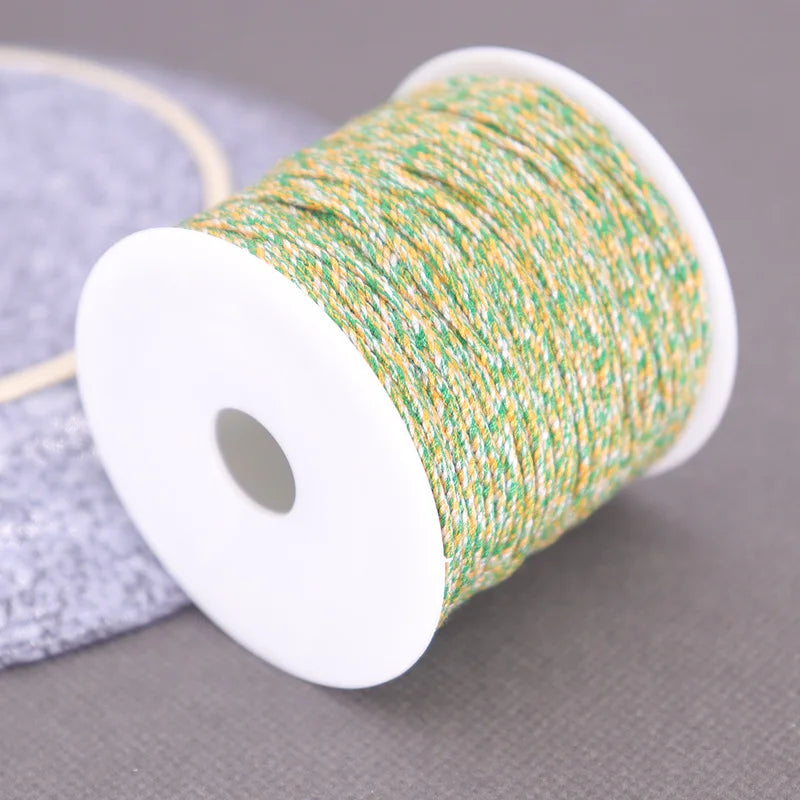Corde de coton pour macramé, ficelle, ficelle, fil, artisanat, couture, tentures murales faites à la main, bohème, fête de mariage, décoration d'intérieur, 1.2mm, 37m