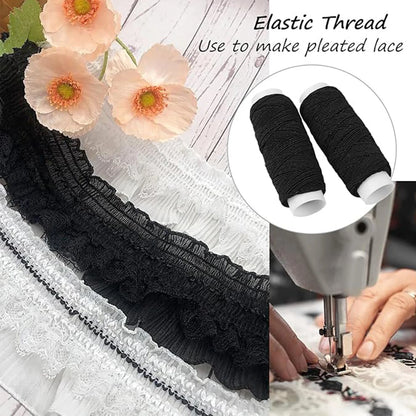 Cordon artisanal élastique de sertissage de 0.75mm, 20m de chaque bobine, fil élastique de sertissage pour la couture, cordon artisanal de tricot matelassé, perles de bricolage