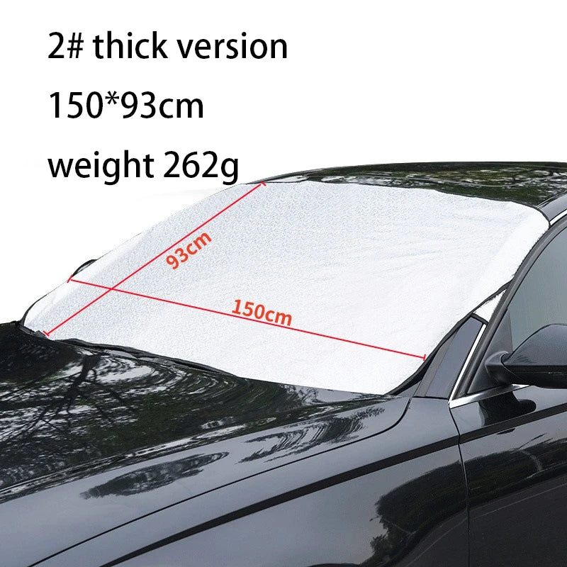 Couverture de neige magnétique pour voiture, couverture de pare-brise avant de voiture, pare-soleil extérieur, Protection contre la neige, demi-couverture de pare-brise