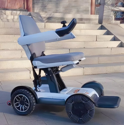 Un clic pliant rapide longue portée Portable léger Robot intelligent fauteuil roulant électrique fauteuil roulant électrique pliable personnes âgées
