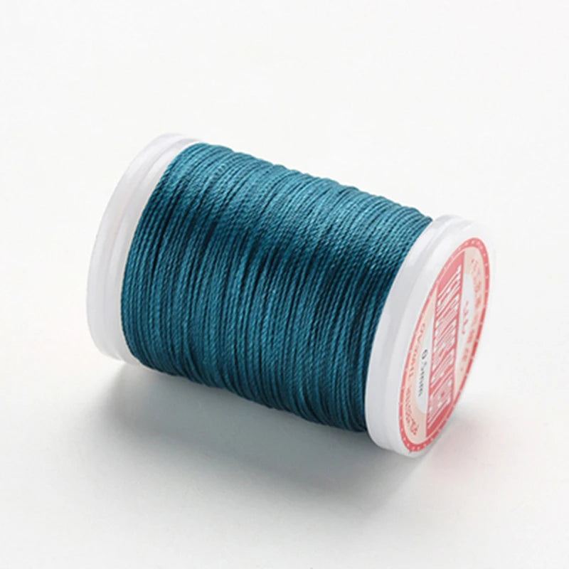 Fil à coudre rond ciré en Polyester, 0.4/0.5/0.6MM, accessoires de bricolage, artisanat du cuir, fil ciré, cordes enduites de cire, livraison directe