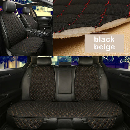Housse de protection universelle pour siège de voiture, en lin, avant, arrière, été, tapis de coussin, berline, Suv, pick-up, accessoires d'intérieur de voiture