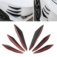 4/6 pièces voiture pare-chocs avant lèvre décoration diffuseur séparateur ailerons corps Spoiler Canards Valence menton voiture Tuning Canard décor