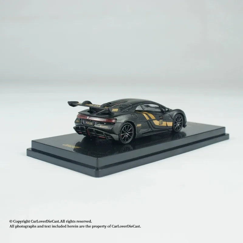 INNO moulé sous pression 1/64 échelle BYD YANGWANG U9 modèle de voiture de sport en alliage BYD YANGWANG U9 tout en carbone noir modèle de voiture Collection ornement