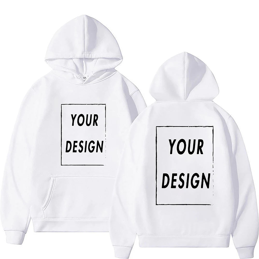 Votre propre Design marque Logo/image personnalisée partout hommes femmes sweat à capuche bricolage sweat à capuche décontracté à la mode nouveau