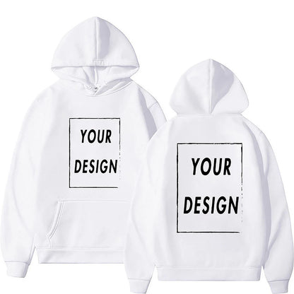 Votre propre Design marque Logo/image personnalisée partout hommes femmes sweat à capuche bricolage sweat à capuche décontracté à la mode nouveau