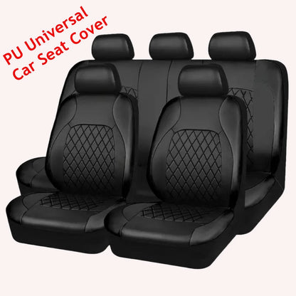 Housses de siège de voiture universelles PU noir mode housses de siège de sport housse de siège de voiture en polyuréthane accessoires intérieurs universels