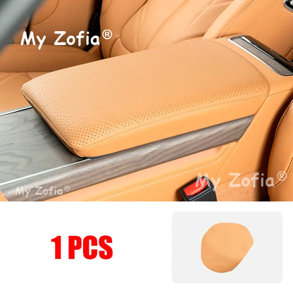Couvercle de boîte d'accoudoir en cuir pour voiture Zeekr 9X 2025 2026, anti-rayures, Console centrale, main courante, accessoires décoratifs de protection