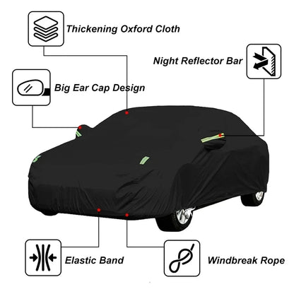 Bâches de voiture 6 en 1 pour BYD Yangwang U8, imperméable, anti-poussière, UV, anti-neige, résistant aux rayures