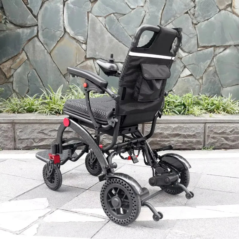 Fauteuil roulant électrique pliable et léger, moteur sans balais, entraînement automatique à distance