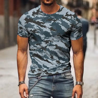 Camouflage 3D imprimé T-Shirts été hommes femmes décontracté mode Streetwear surdimensionné à manches courtes t-shirt hommes T-Shirts hauts vêtements