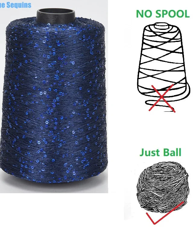 Modules de fil métallique en laine de coton doré et argenté, fil au crochet, paillettes, tissé à la main, sac artisanal, coloré, unique, boule de 50g, livraison gratuite