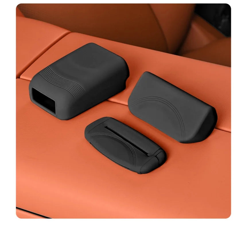 Housse de protection universelle pour prise de ceinture de sécurité de voiture, en Silicone, anti-rayures, étui de protection pour bouton