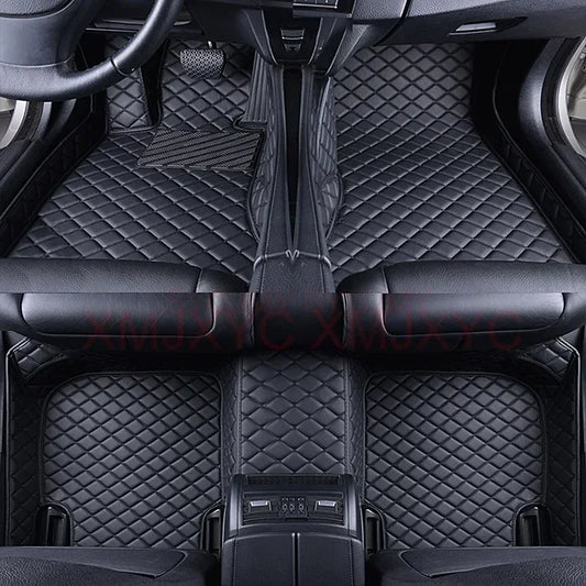 Tapis de Sol de Voiture 3D Personnalisé en Cuir Artificiel, Accessoires d'Nikpour KIT 2008, 2014, 2019, 3008, 4008, 2017-2023