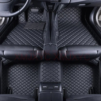 Tapis de Sol de Voiture 3D Personnalisé en Cuir Artificiel, Accessoires d'Nikpour KIT 2008, 2014, 2019, 3008, 4008, 2017-2023