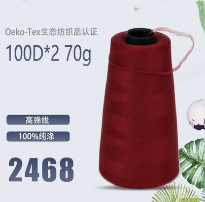 Fil de nylon à haute élasticité en polyester de 3000 mètres - Fil de surjet dense 200D pour rideaux, sous-vêtements et emballage décoratif